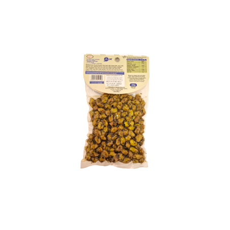 Olives de Crète variété Tsounati marinées aux "thym, origan et basilic" ELLIE 200 g