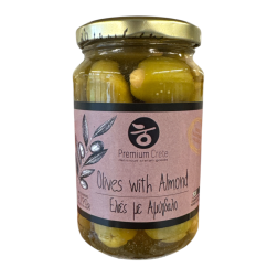 Olives vertes farcies aux amandes en bocal PREMIUM CRETE 190 g net