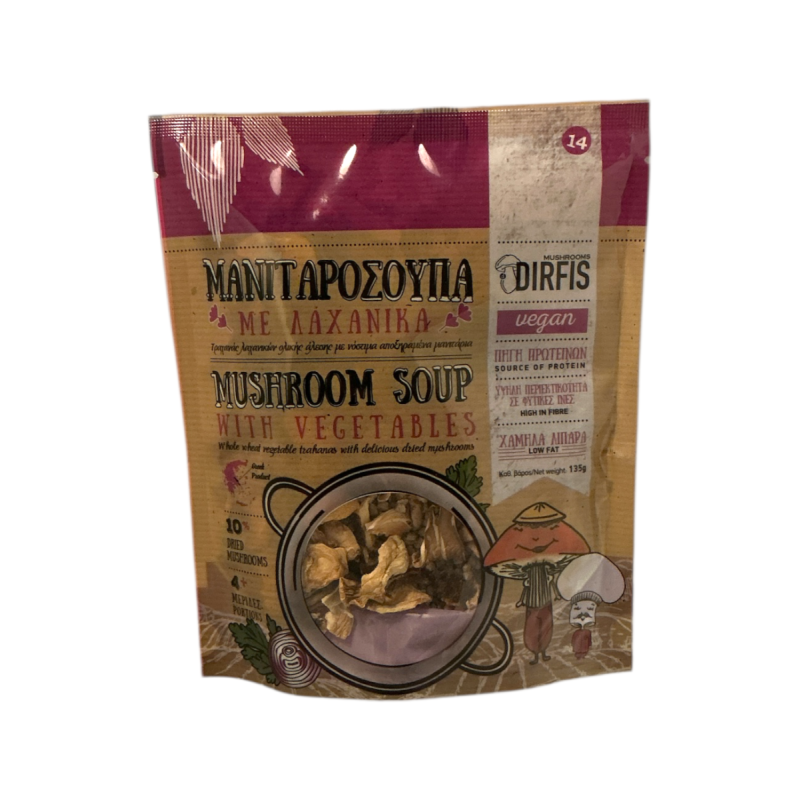 Soupe de champignons aux légumes de Grèce DIRFIS 135 g