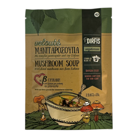 Velouté de soupe aux champignons séchés de Grèce DIRFIS 2 x 20 g