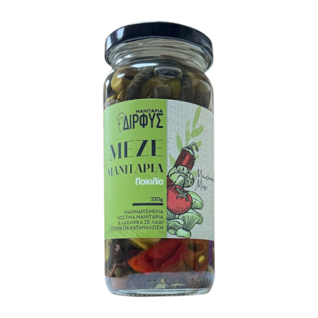 Mezze grec aux champignons marinés DIRFIS 220 g