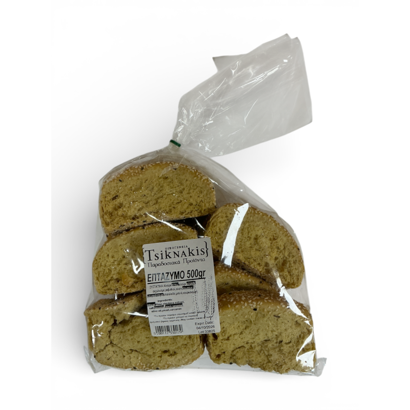 Biscottes crétoises "eptazymo" à l’huile d’olive TSINKAKIS 500 g