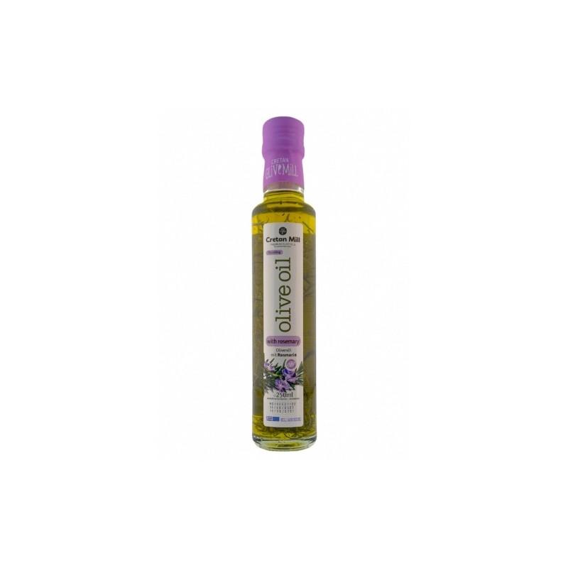 Huile d’olive vierge extra infusée au romarin CRETAN MILL 250 ml