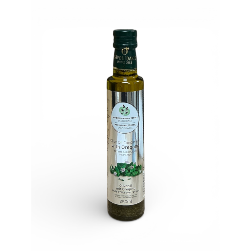 Huile d’olive vierge extra infusée à l'origan SAVOUIDAKIS 250 ml