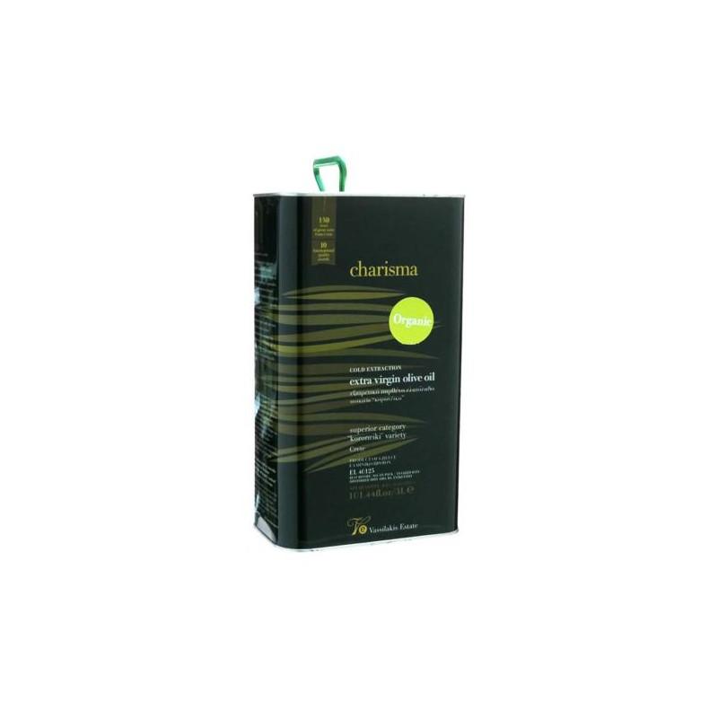 Huile d’olive vierge extra BIO Charisma VASSILAKIS ESTATE 3 L