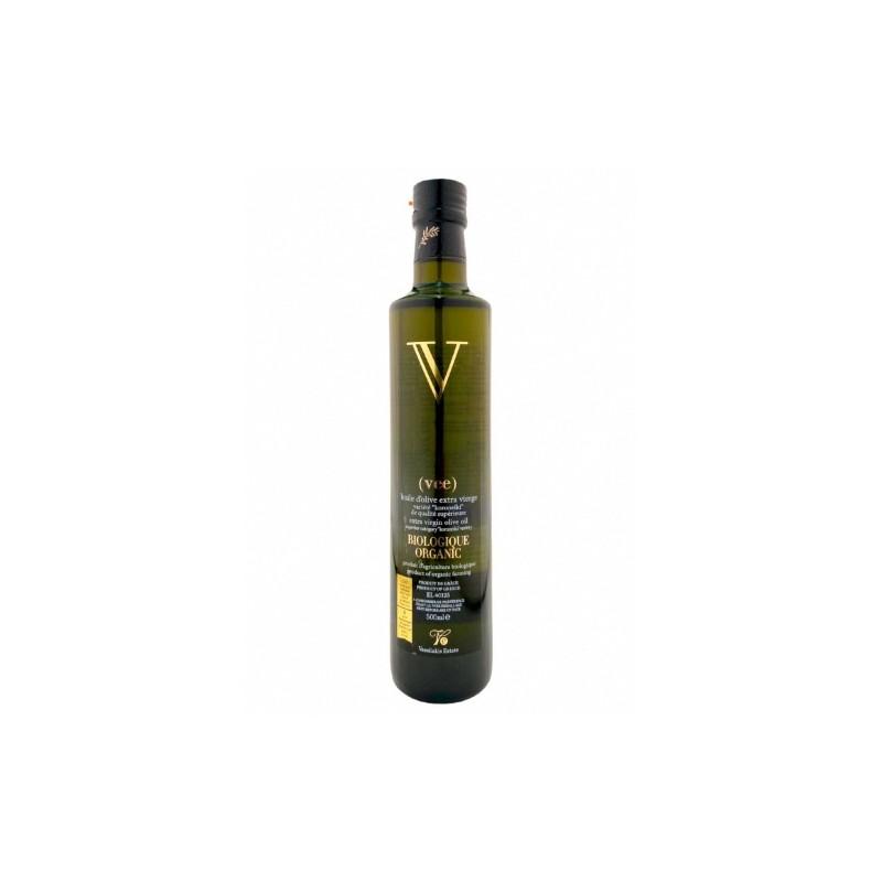 Huile d’olive vierge extra BIO V "Vee" VASSILAKIS ESTATE 500 ml
