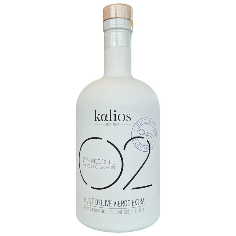 Huile d’olive KALIOS 02 Chef Eric Guérin Récolte milieu de saison 500 ml Huile d’olive KALIOS 02 Chef Eric Guérin Récolte milieu de saison 500 ml