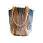 Sac tissé en coton Subtiles Nuances de Bleu RIZES 50x40 cm