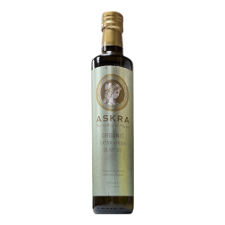 Huile d’olive extra vierge variété megaritiki BIO ASKRA en bouteille 500 ml