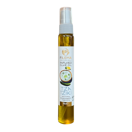 Huile d’olive en spray infusée saveur tzatziki FILEMA 50 ml