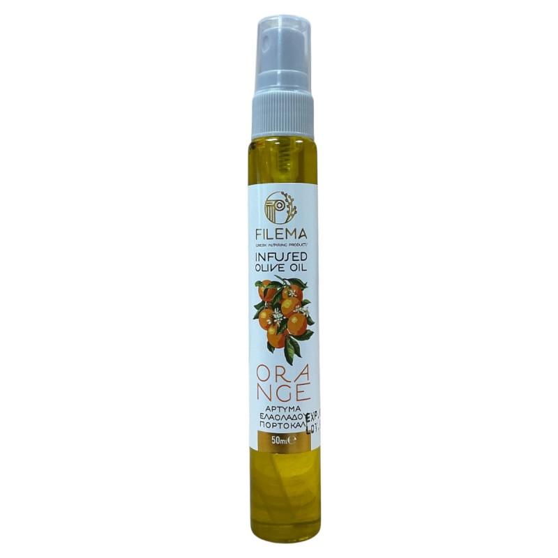 Huile d’olive en spray infusée à l'orange FILEMA 50 ml Huile d’olive en spray infusée à l'orange FILEMA 50 ml