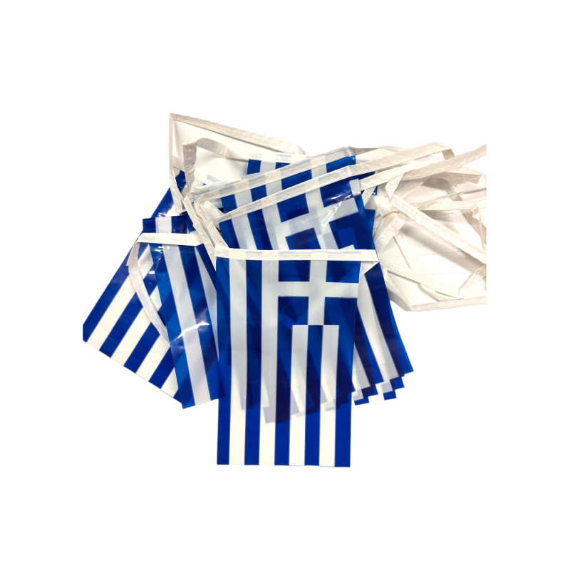 Drapeaux en guirlande 16 drapeaux 10X16.5cm 6 m de long