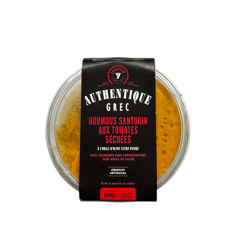 Tartinade Houmous Santorin aux tomates séchées AUTHENTIQUE GREC BY IFANTIS 200 g