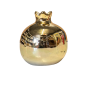 Décoration Grenade en céramique doré