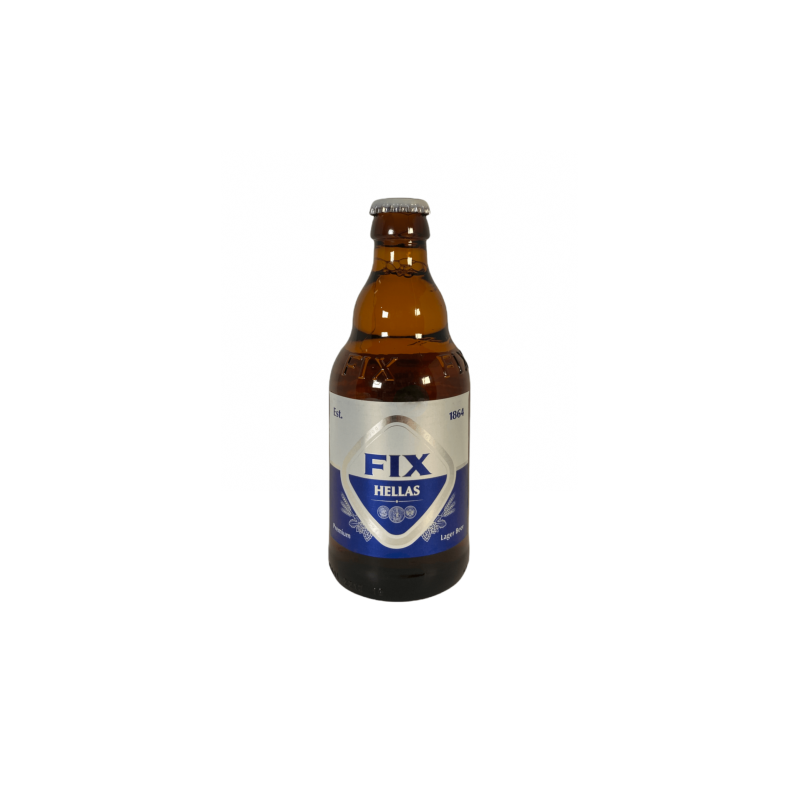 Bière blonde grecque FIX 5% vol bouteille 330 ml