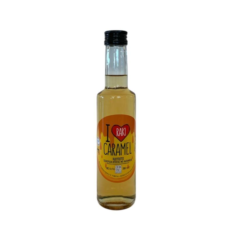 Liqueur I love RAKI au caramel CRETAN SPIRIT 19 % vol 200 ml