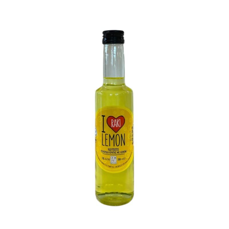 Liqueur I love RAKI au citron CRETAN SPIRIT 19 % vol 200 ml