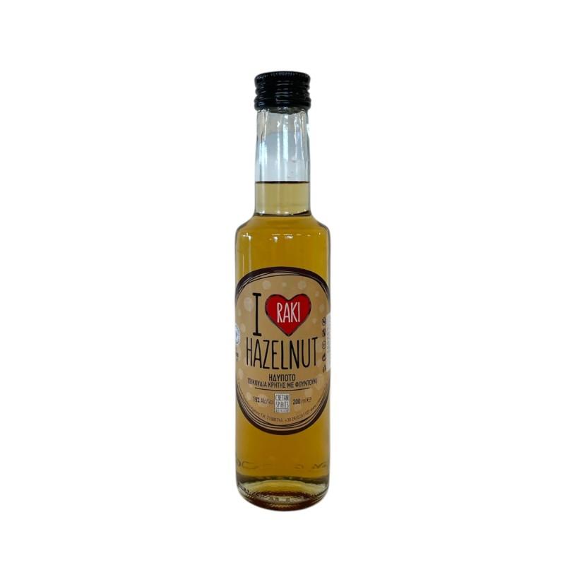 Liqueur I love RAKI à la noisette CRETAN SPIRIT 19 % vol 200 ml