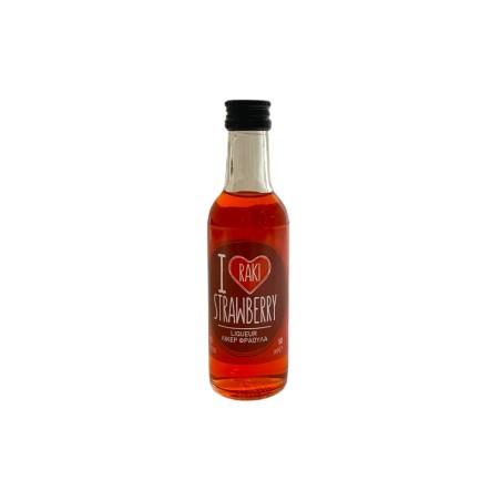 Liqueur I love RAKI à la fraise CRETAN SPIRIT 19 % vol 50 ml