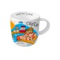 Mug en céramique illustré Heraklion Crète WHAT A BRAND 330 ml