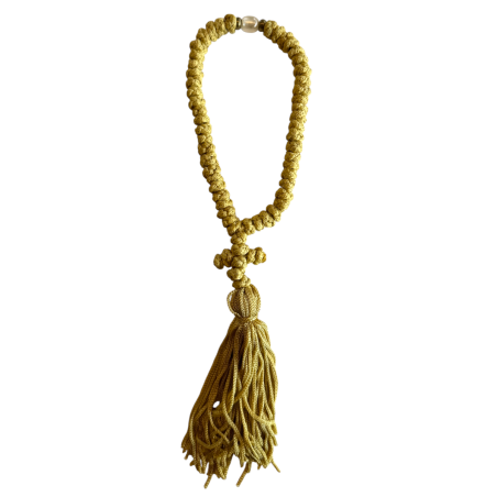 Komboskini - chapelet de prière orthodoxe beige 35 nœuds