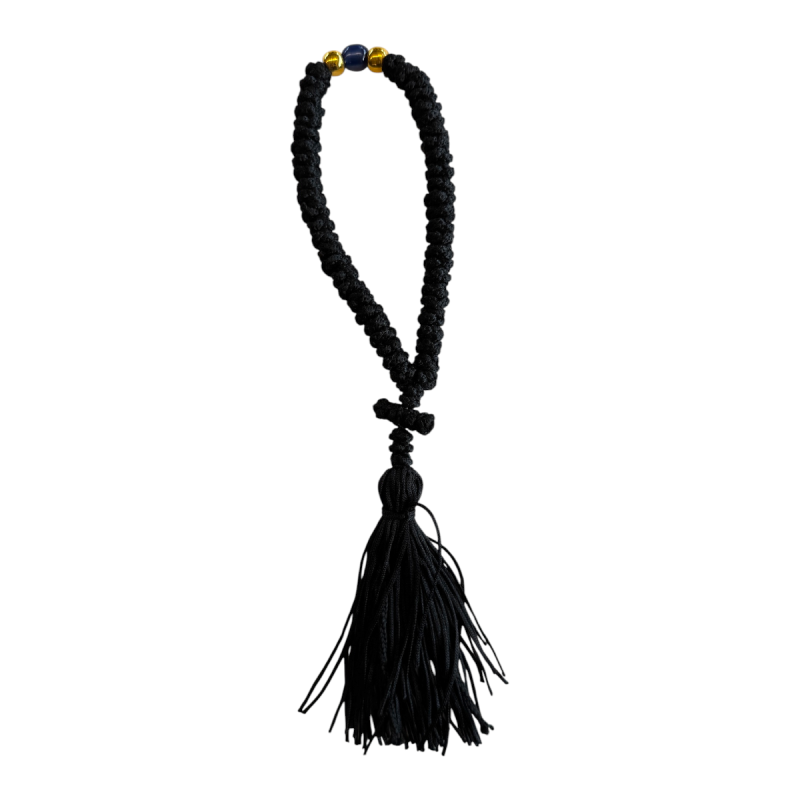 Komboskini - chapelet de prière orthodoxe noir 35 nœuds
