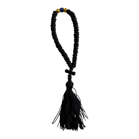 Komboskini - chapelet de prière orthodoxe noir 35 nœuds
