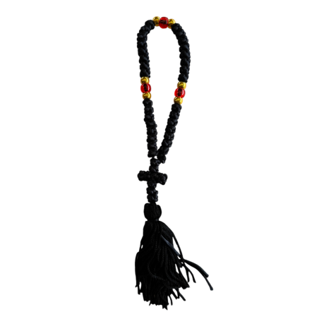 Komboskini - chapelet de prière orthodoxe noir 35 nœuds