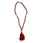 Komboskini à 3 perles et croix en or - chapelet de prière orthodoxe rouge 100 nœuds