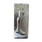 Ex-voto grec Jambe (tama) - plaque votive orthodoxe métal argenté 10 x 3 cm
