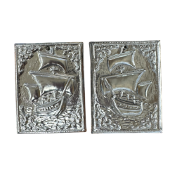 Ex-voto grec Bateau (tama) - plaque votive orthodoxe des marins 6 x 8 cm