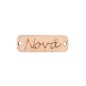 Pendentif rectangle en bois NONA 'Marraine' 3,5x1,2