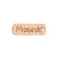 Pendentif rectangle en bois BABAS 'Papa' 3,5x1,2