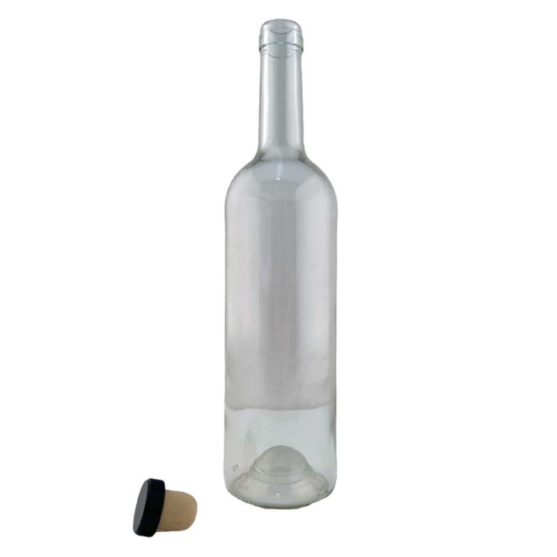 Bouteille bordelaise en verre 750 ml