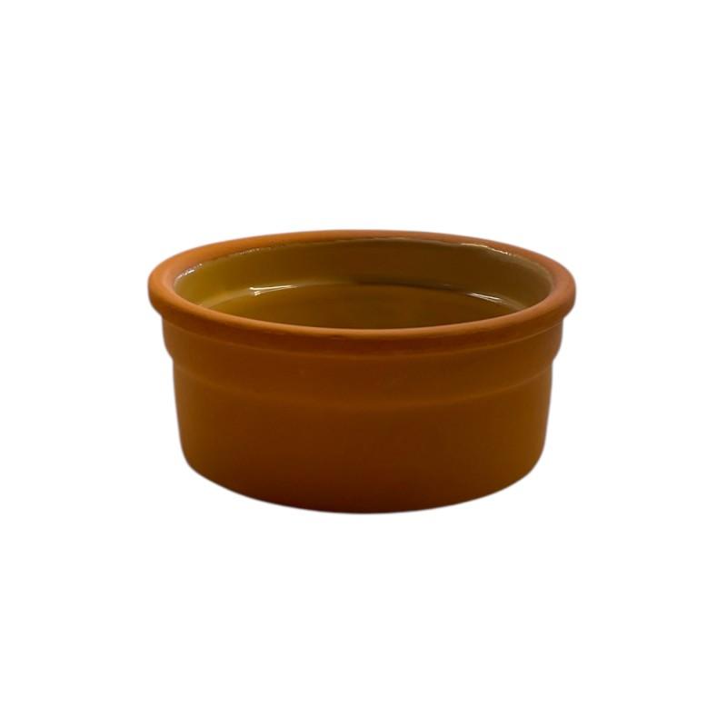 Ramequin en terre cuite jaune ESPIEL 4,5x9,5x9,5 cm