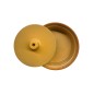 Cocotte individuelle en terre cuite émaillée jaune ESPIEL 6x15x15 cm Cocotte individuelle en terre cuite émaillée jaune ESPIEL 6x15x15 cm