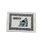 Tapis de bain en coton motif île grecque 60x40 cm Tapis de bain en coton motif île grecque 60x40 cm