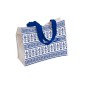 Sac cabas grec motif antique bleu et blanc ATP ANCIENT GREECE
