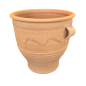 Pot Roumbaki crétois en terre cuite artisanale KRITIKA CERAMICA 30x30 cm Pot Roumbaki crétois en terre cuite artisanale KRITIKA CERAMICA 30x30 cm