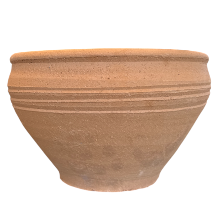 Pot Eri crétois petit modèle terre cuite stries Thrapsano KRITIKA CERAMICA 15x20 cm