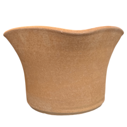 Vase Sketo crétois évasé terre cuite Thrapsano KRITIKA CERAMICA 20x33 cm