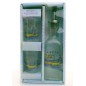 Coffret cadeau avec 1 bouteille 100 ml et 2 verres de raki de Crète