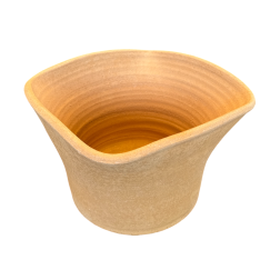 Vase Sketo crétois évasé terre cuite Thrapsano KRITIKA CERAMICA 20x33 cm