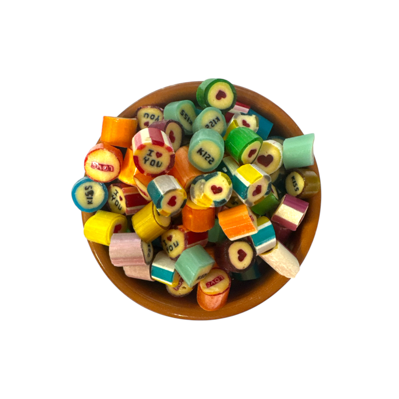 Bonbons artisanaux - Messages d’Amour KING OF CANDY en vrac par 100 g Bonbons artisanaux - Messages d’Amour KING OF CANDY en vrac par 100 g