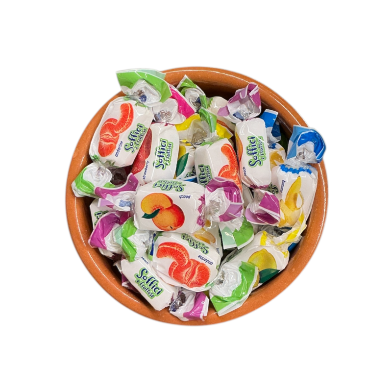 Caramels tendres au lait et aux fruits (fruit toffee) en vrac par 200 g
