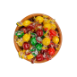 Caramels durs ronds citron menthe cannelle et nature (crystal) en vrac par 200 g