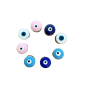 Perle-Pendentif Œil grec rond émaillé métal or 1,15 cm differentes couleurs