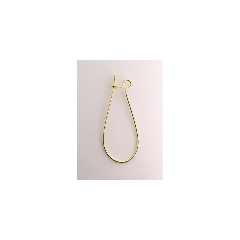 Supports Boucles d'oreilles pendantes en métal or 3,7 cm - vendu par 2 pièces Supports Boucles d'oreilles pendantes en métal or 3,7 cm - vendu par 2 pièces
