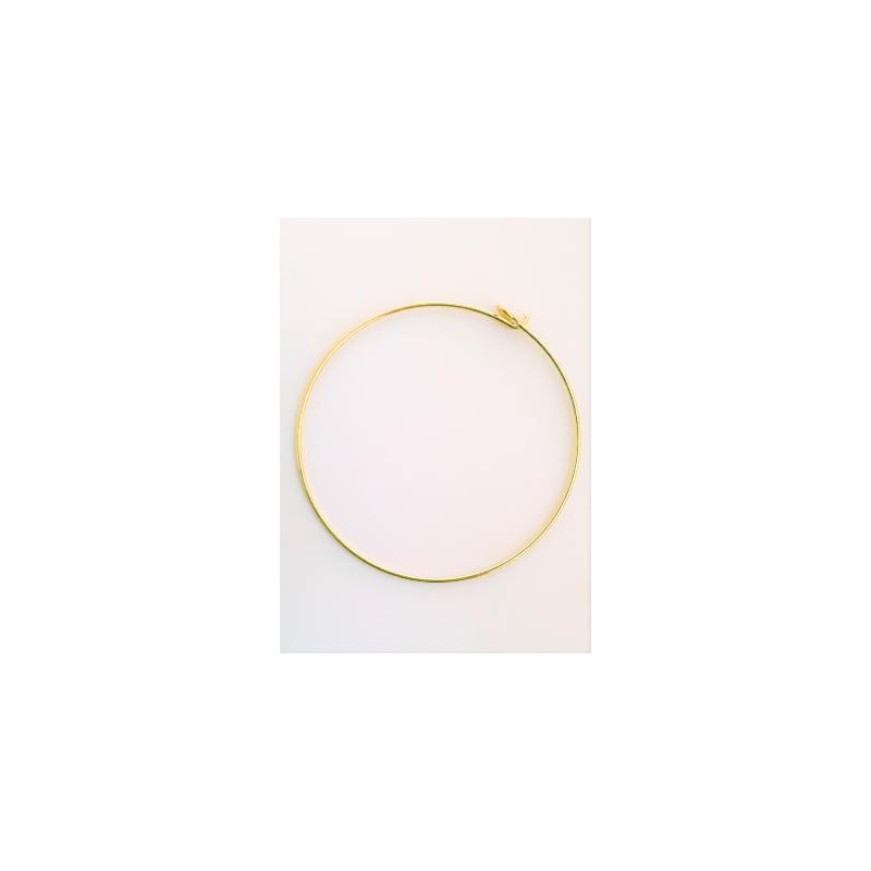 Bracelet en métal or ou argent 6,50 cm x 1.0 mm