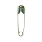 Epingles à nourrice métal or argent 2x0.5 cm par 10 pièces